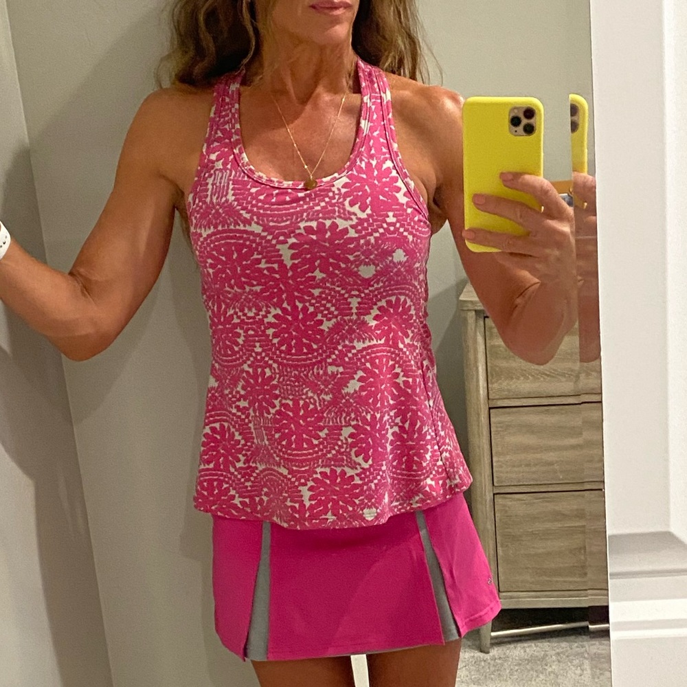 Pink & Gray EleVen Tennis Tank & Bolle Skirt
